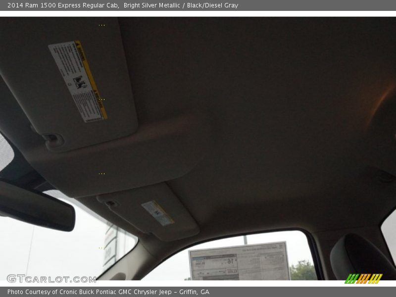Bright Silver Metallic / Black/Diesel Gray 2014 Ram 1500 Express Regular Cab