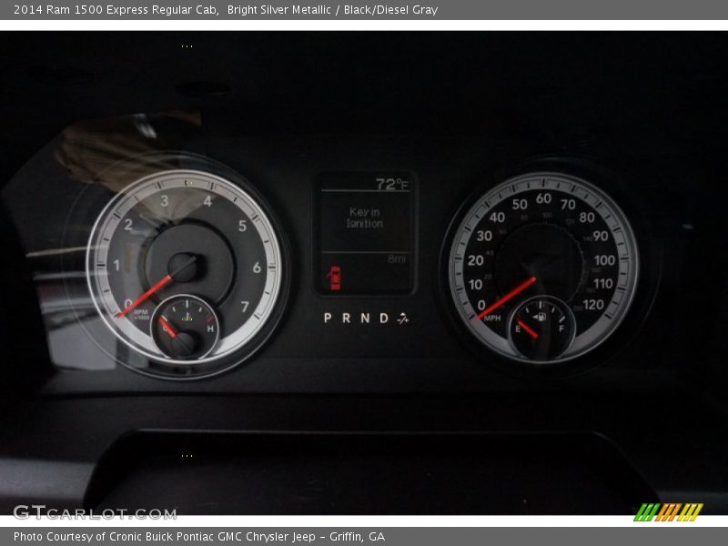 Bright Silver Metallic / Black/Diesel Gray 2014 Ram 1500 Express Regular Cab