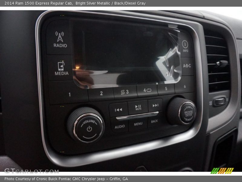 Bright Silver Metallic / Black/Diesel Gray 2014 Ram 1500 Express Regular Cab