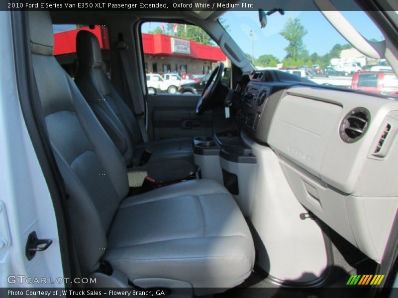 Oxford White / Medium Flint 2010 Ford E Series Van E350 XLT Passenger Extended