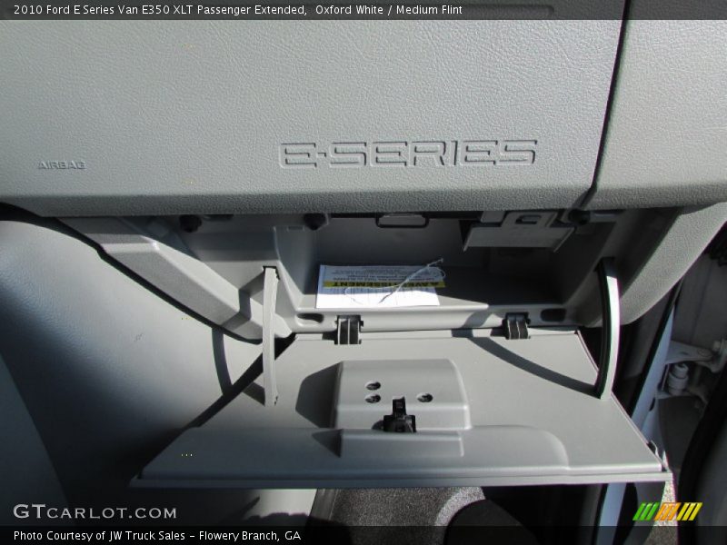 Oxford White / Medium Flint 2010 Ford E Series Van E350 XLT Passenger Extended