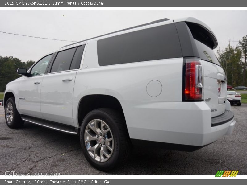 Summit White / Cocoa/Dune 2015 GMC Yukon XL SLT