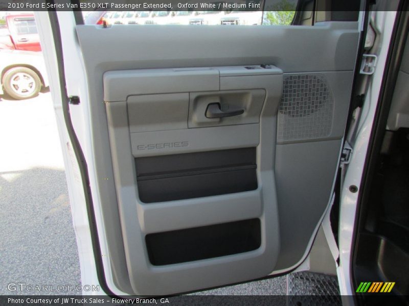 Oxford White / Medium Flint 2010 Ford E Series Van E350 XLT Passenger Extended