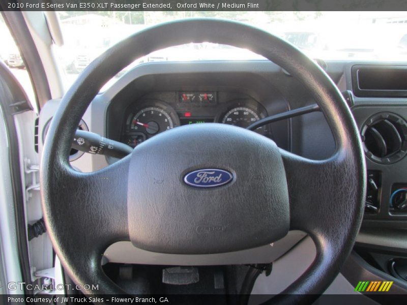Oxford White / Medium Flint 2010 Ford E Series Van E350 XLT Passenger Extended