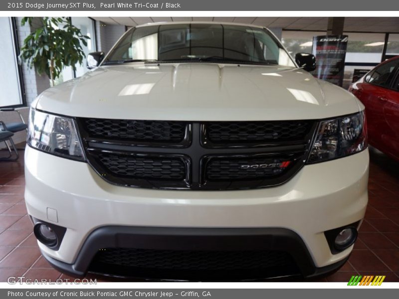 Pearl White Tri-Coat / Black 2015 Dodge Journey SXT Plus