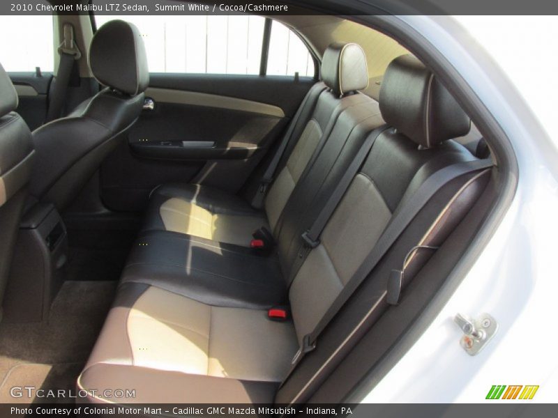 Summit White / Cocoa/Cashmere 2010 Chevrolet Malibu LTZ Sedan