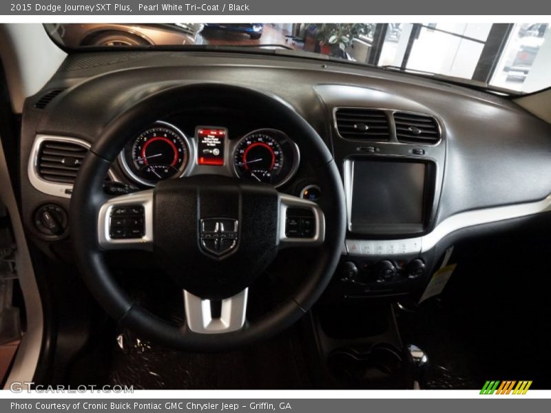 Pearl White Tri-Coat / Black 2015 Dodge Journey SXT Plus