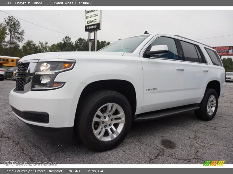 Summit White / Jet Black 2015 Chevrolet Tahoe LT