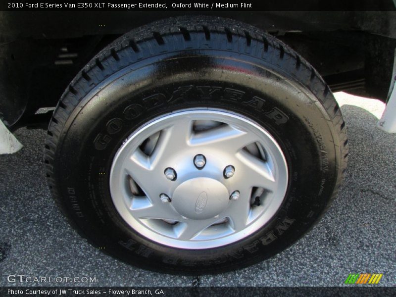 Oxford White / Medium Flint 2010 Ford E Series Van E350 XLT Passenger Extended
