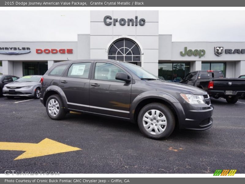 Granite Crystal Metallic / Black 2015 Dodge Journey American Value Package