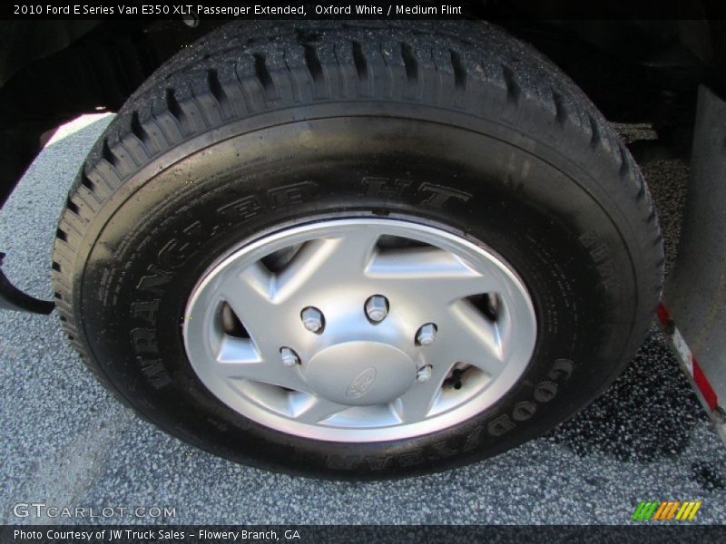 Oxford White / Medium Flint 2010 Ford E Series Van E350 XLT Passenger Extended