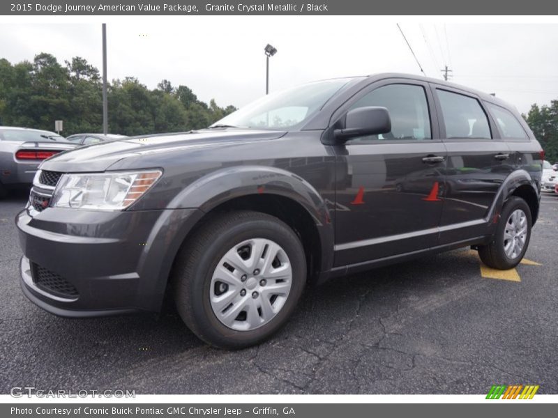 Granite Crystal Metallic / Black 2015 Dodge Journey American Value Package