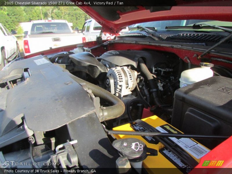 Victory Red / Tan 2005 Chevrolet Silverado 1500 Z71 Crew Cab 4x4