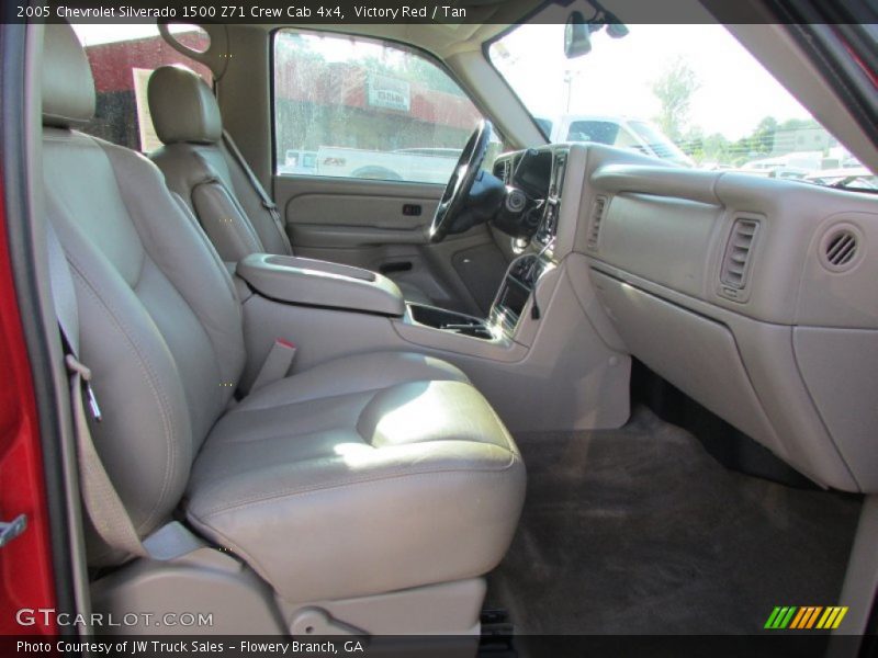 Victory Red / Tan 2005 Chevrolet Silverado 1500 Z71 Crew Cab 4x4