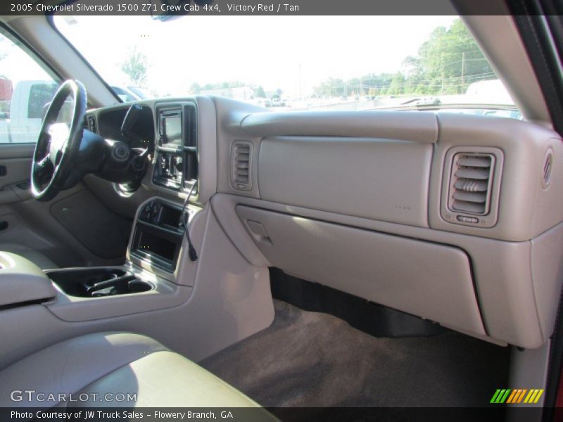 Victory Red / Tan 2005 Chevrolet Silverado 1500 Z71 Crew Cab 4x4