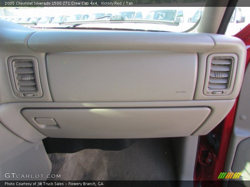 Victory Red / Tan 2005 Chevrolet Silverado 1500 Z71 Crew Cab 4x4
