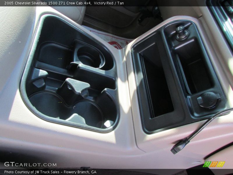 Victory Red / Tan 2005 Chevrolet Silverado 1500 Z71 Crew Cab 4x4