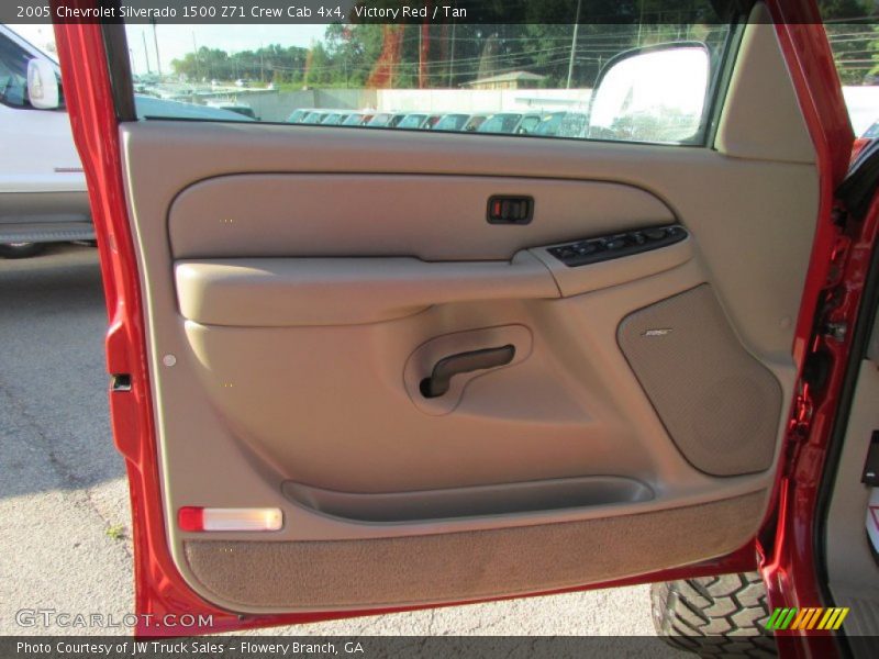 Victory Red / Tan 2005 Chevrolet Silverado 1500 Z71 Crew Cab 4x4
