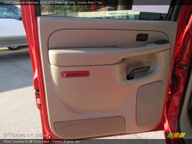 Victory Red / Tan 2005 Chevrolet Silverado 1500 Z71 Crew Cab 4x4