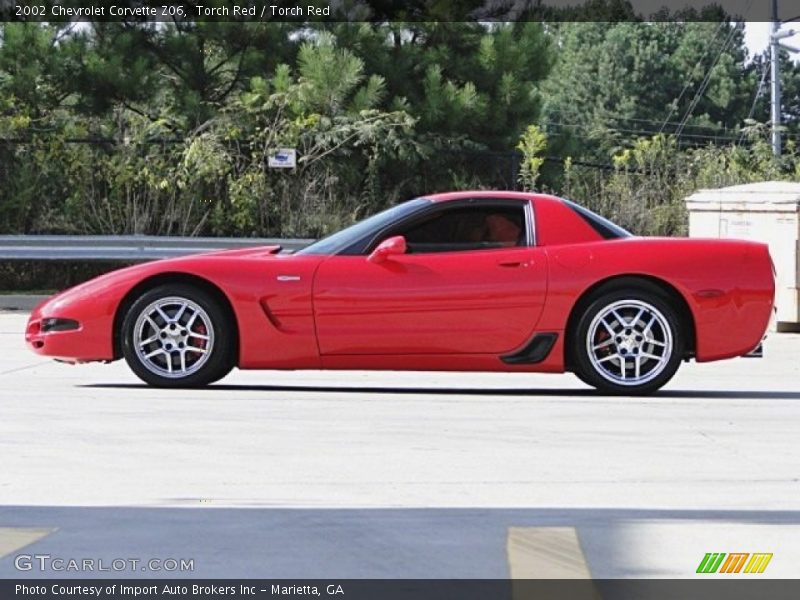 Torch Red / Torch Red 2002 Chevrolet Corvette Z06