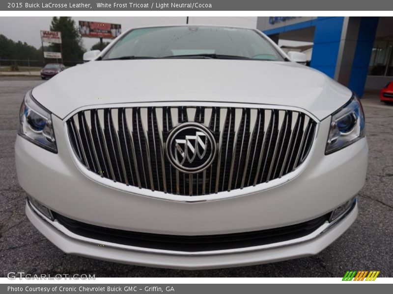 White Frost Tricoat / Light Neutral/Cocoa 2015 Buick LaCrosse Leather