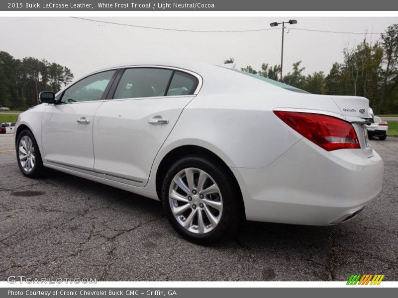 White Frost Tricoat / Light Neutral/Cocoa 2015 Buick LaCrosse Leather