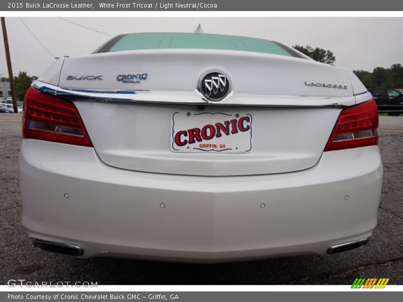 White Frost Tricoat / Light Neutral/Cocoa 2015 Buick LaCrosse Leather