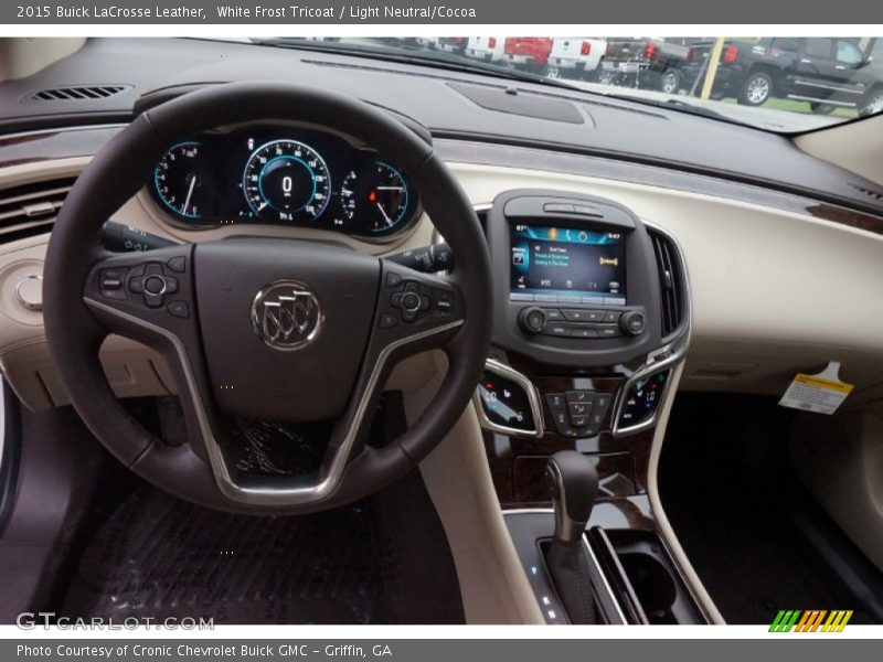 White Frost Tricoat / Light Neutral/Cocoa 2015 Buick LaCrosse Leather