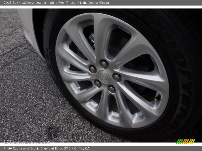 White Frost Tricoat / Light Neutral/Cocoa 2015 Buick LaCrosse Leather