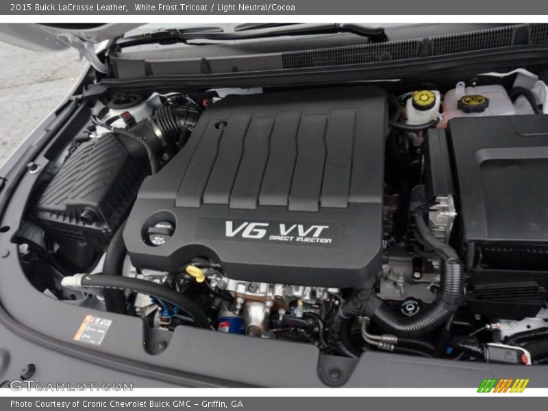White Frost Tricoat / Light Neutral/Cocoa 2015 Buick LaCrosse Leather