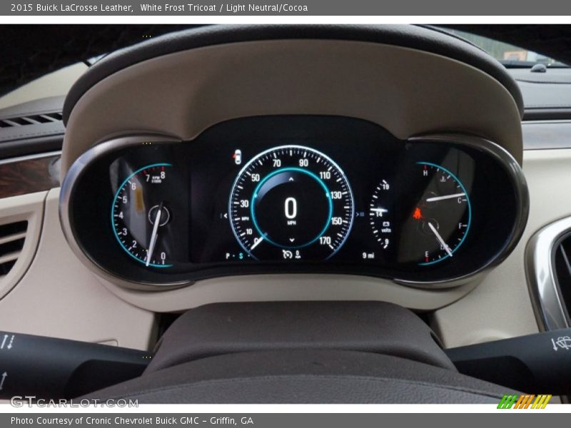 White Frost Tricoat / Light Neutral/Cocoa 2015 Buick LaCrosse Leather