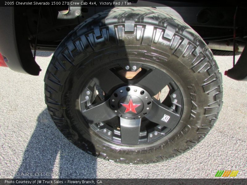 Victory Red / Tan 2005 Chevrolet Silverado 1500 Z71 Crew Cab 4x4