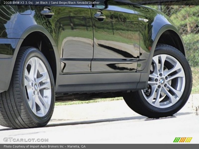 Jet Black / Sand Beige/Black Nevada Leather 2008 BMW X3 3.0si