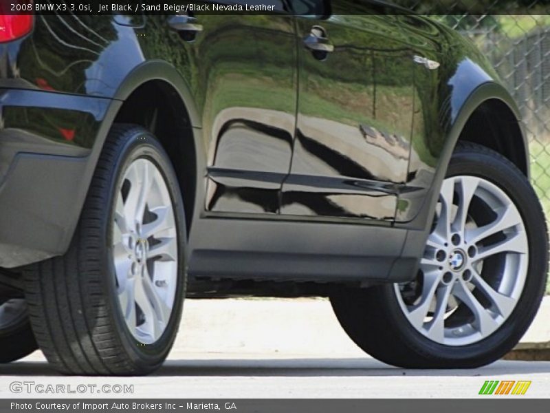 Jet Black / Sand Beige/Black Nevada Leather 2008 BMW X3 3.0si