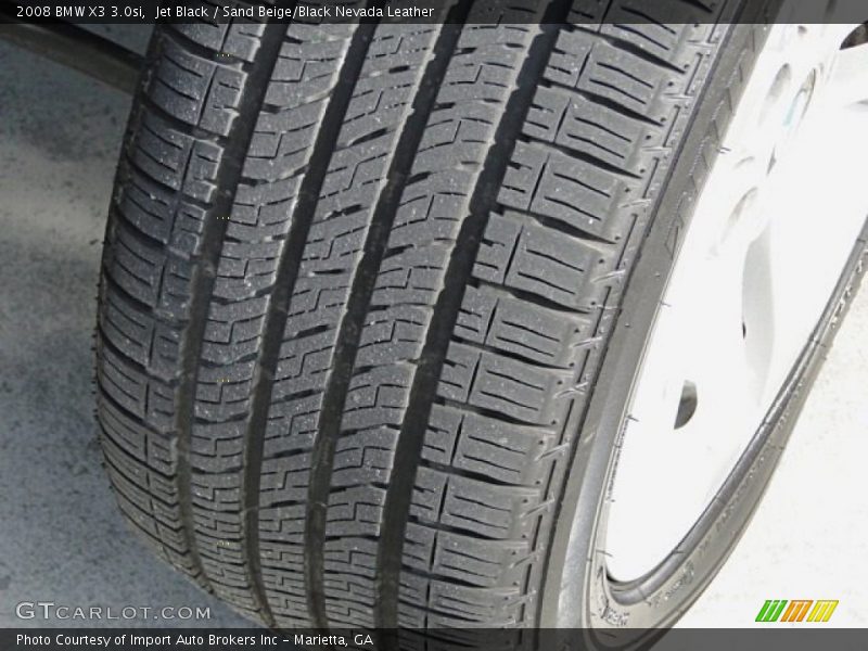 Jet Black / Sand Beige/Black Nevada Leather 2008 BMW X3 3.0si