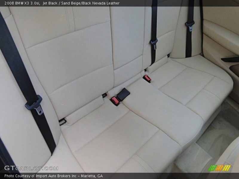 Jet Black / Sand Beige/Black Nevada Leather 2008 BMW X3 3.0si