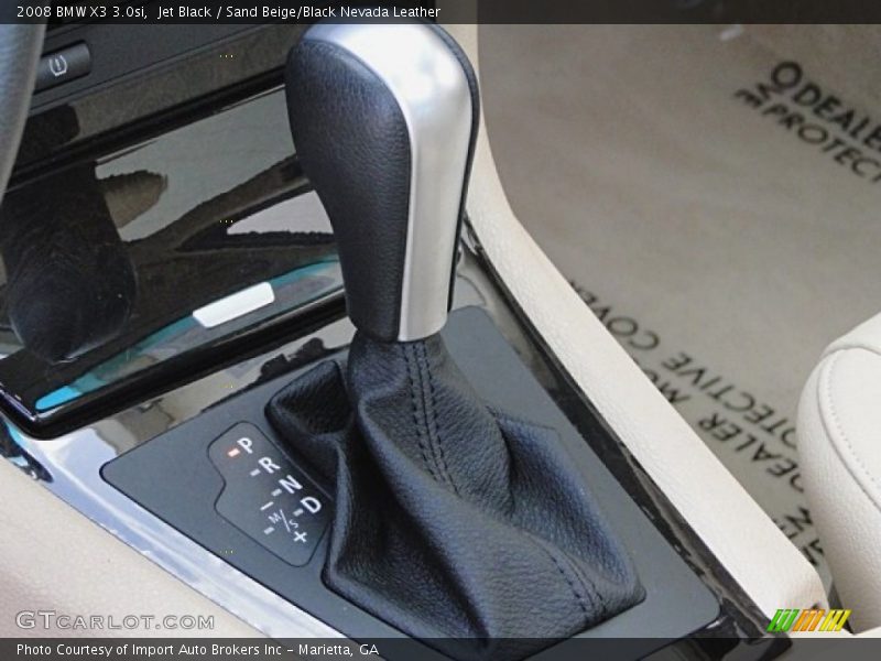 Jet Black / Sand Beige/Black Nevada Leather 2008 BMW X3 3.0si