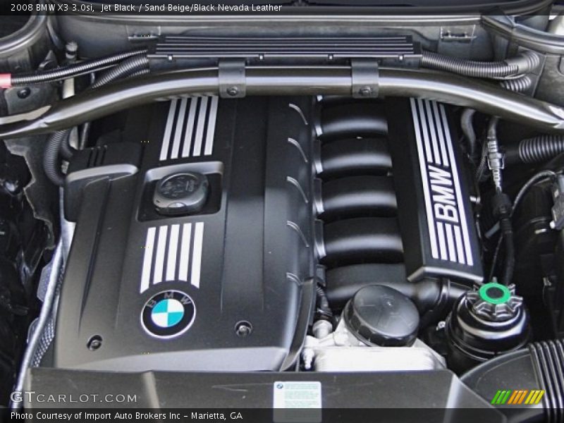 Jet Black / Sand Beige/Black Nevada Leather 2008 BMW X3 3.0si