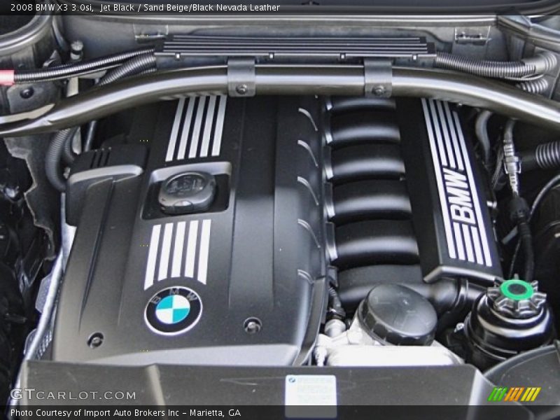 Jet Black / Sand Beige/Black Nevada Leather 2008 BMW X3 3.0si