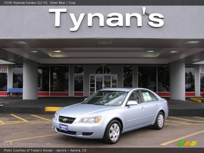 Silver Blue / Gray 2008 Hyundai Sonata GLS V6