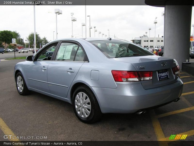 Silver Blue / Gray 2008 Hyundai Sonata GLS V6