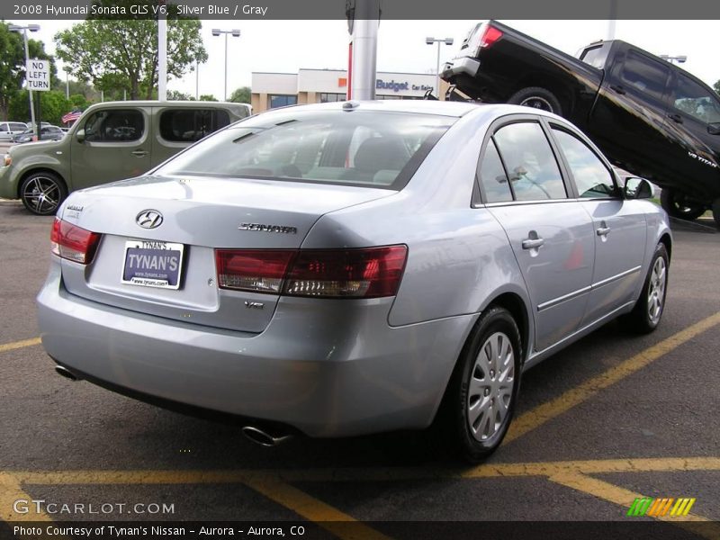 Silver Blue / Gray 2008 Hyundai Sonata GLS V6
