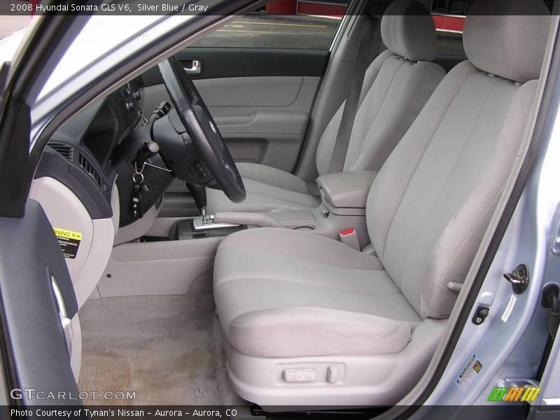 Silver Blue / Gray 2008 Hyundai Sonata GLS V6