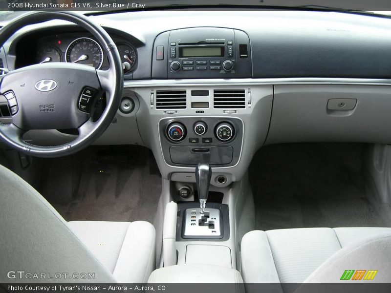 Silver Blue / Gray 2008 Hyundai Sonata GLS V6