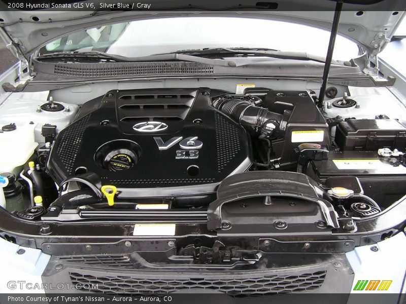 Silver Blue / Gray 2008 Hyundai Sonata GLS V6