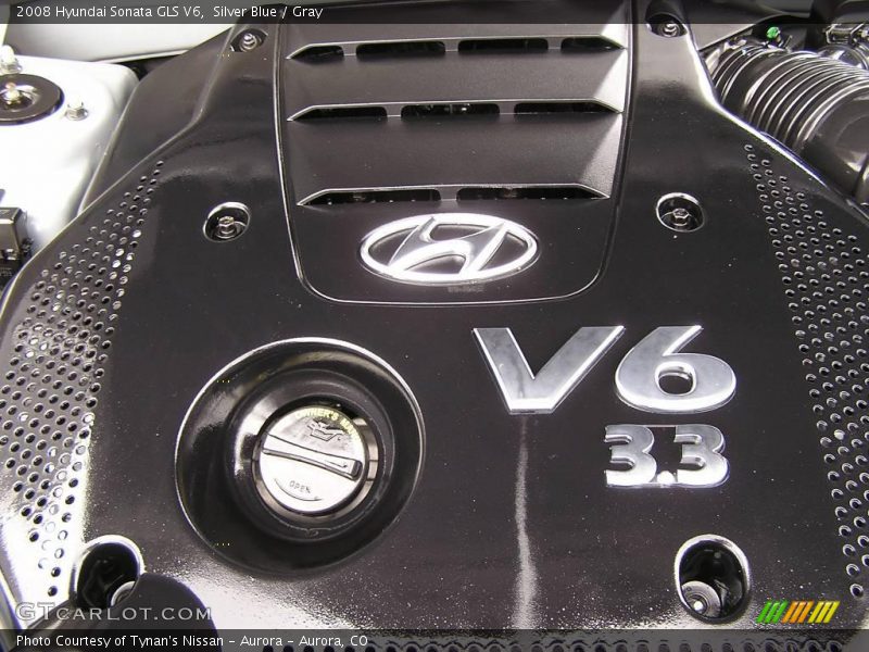 Silver Blue / Gray 2008 Hyundai Sonata GLS V6