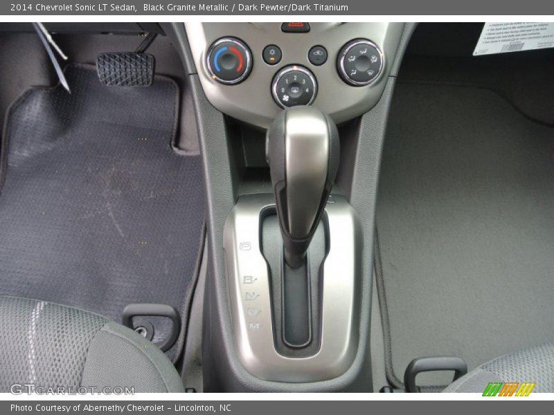  2014 Sonic LT Sedan 6 Speed Automatic Shifter