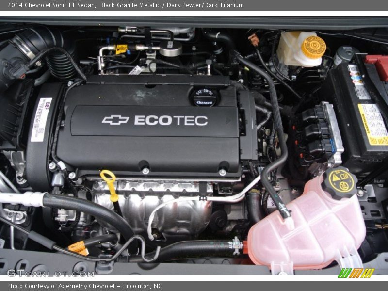  2014 Sonic LT Sedan Engine - 1.8 Liter DOHC 16-Valve VVT ECOTEC 4 Cylinder