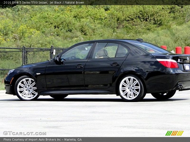 Jet Black / Natural Brown 2010 BMW 5 Series 550i Sedan