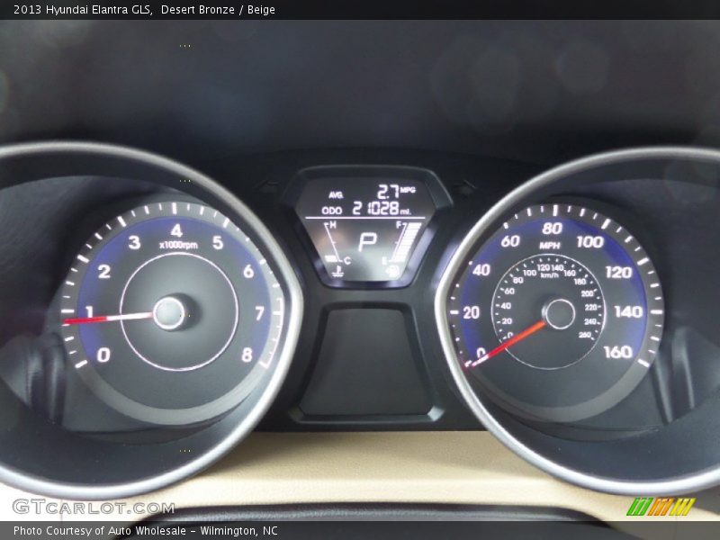 Desert Bronze / Beige 2013 Hyundai Elantra GLS